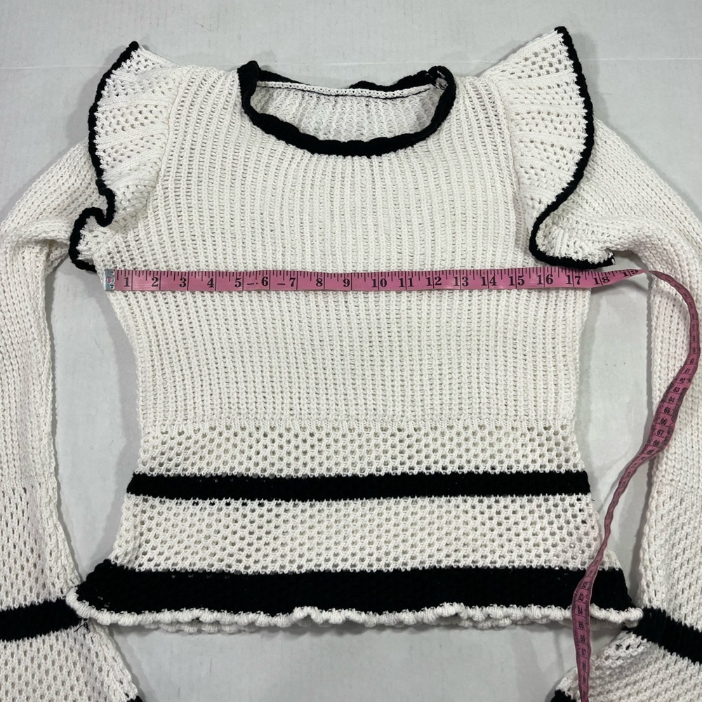 FATE RUFFLE DETAIL PULLOVER SWEATER (285) - Picture 11 of 16